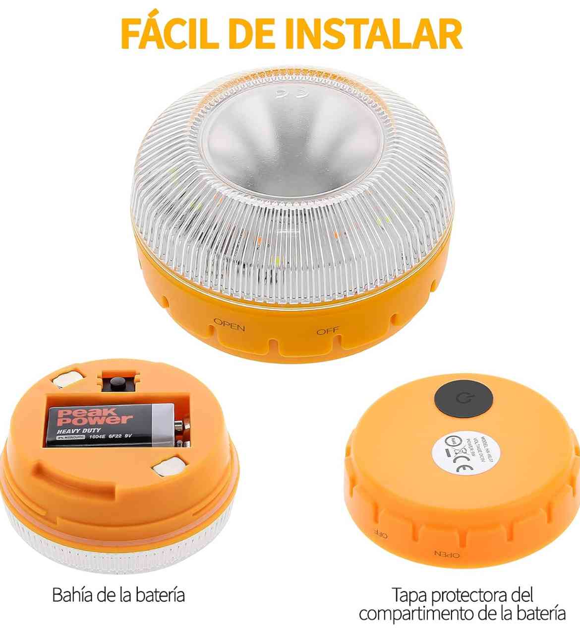 Luz de Emergencia Base Magnético