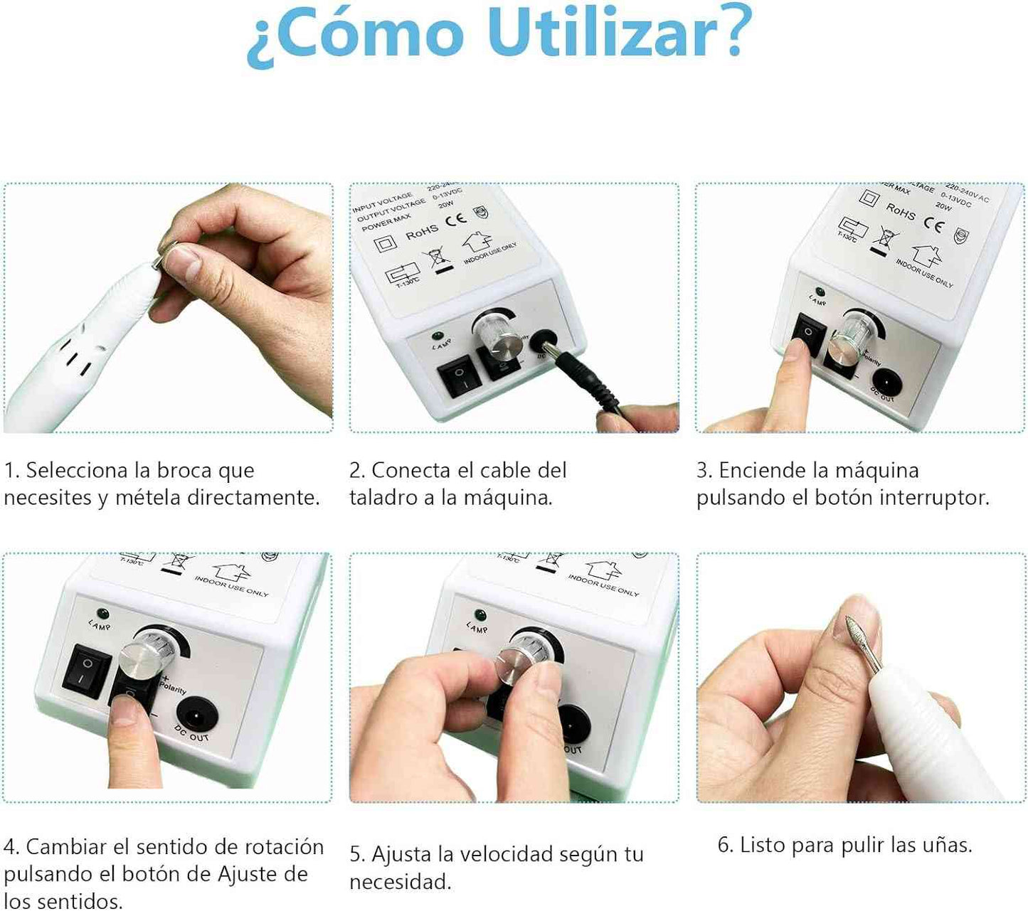 Torno para uñas profesional