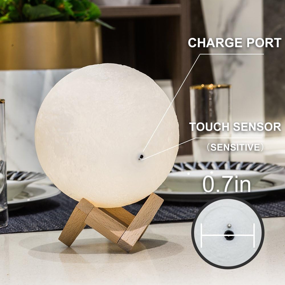 Lampara Luna 3D LED Moon Lamp