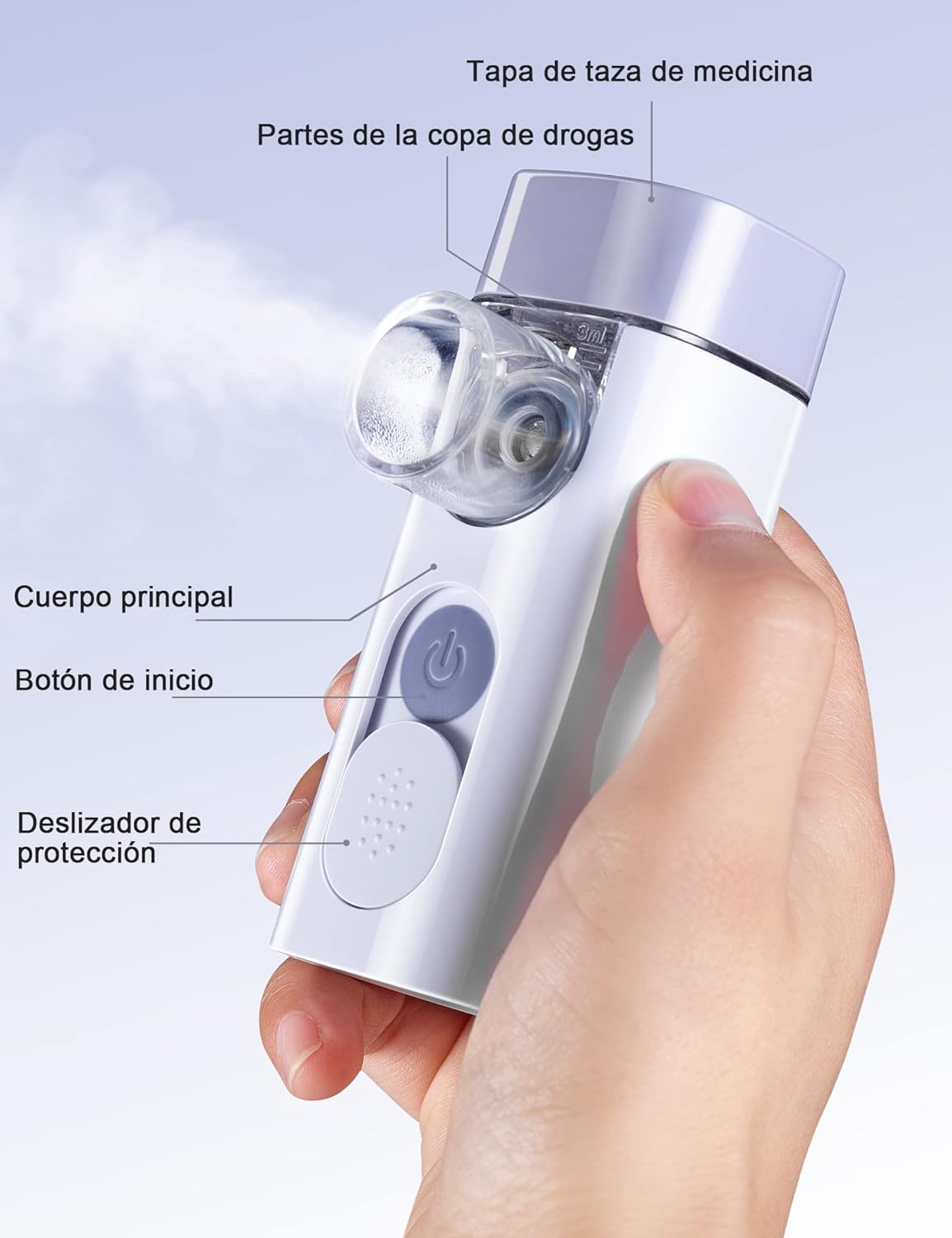 Nebulizador Portatil Inhalador Recargable Air Pro