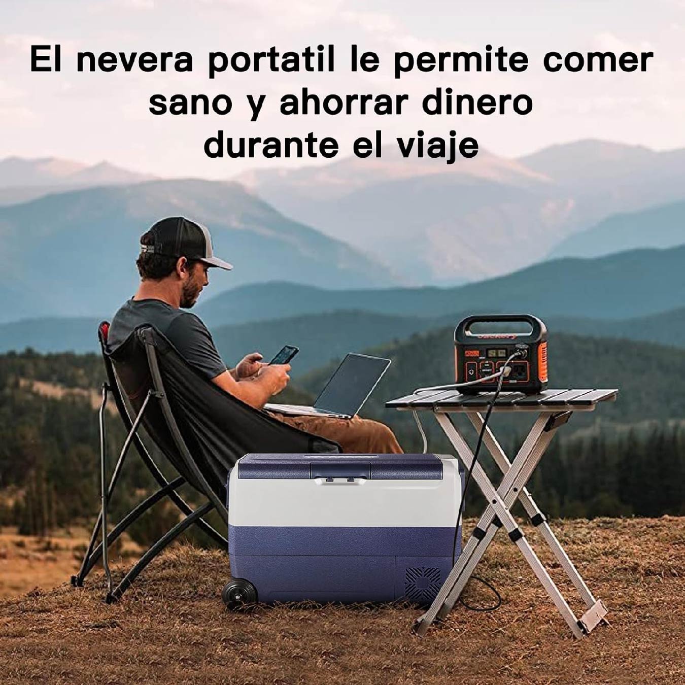 Nevera Portatil Bodegaeu T36, para Hogar, Camping