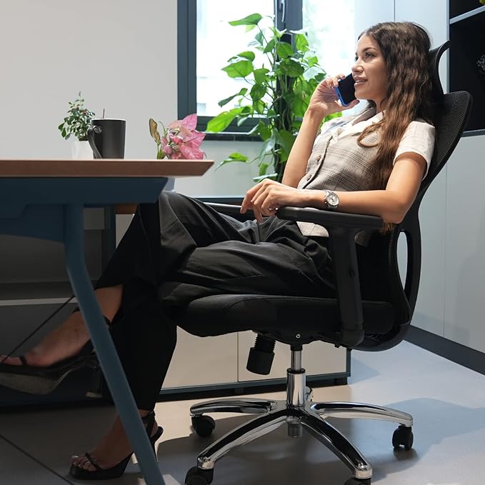 Silla de Escritorio con reposacabezas Ajustable