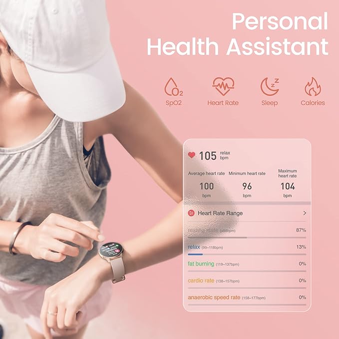 Smartwatch Mujer, Reloj Inteligente Mujer